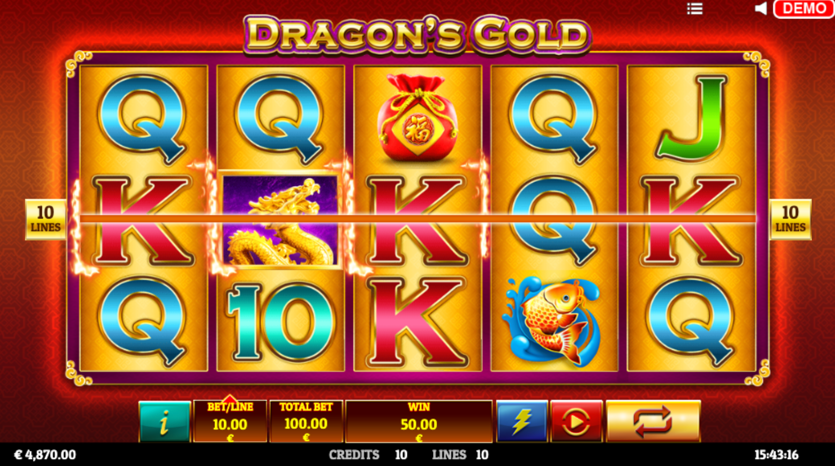 dragons gold slot